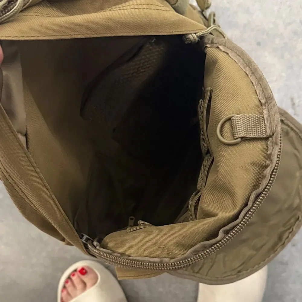 Military-Style Tactical Backpack in Tan - Durable Everyday Carry